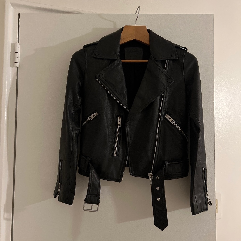All Saints Balfern Leather Biker Jacket
